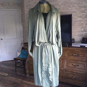 Olive Green Long Jacket